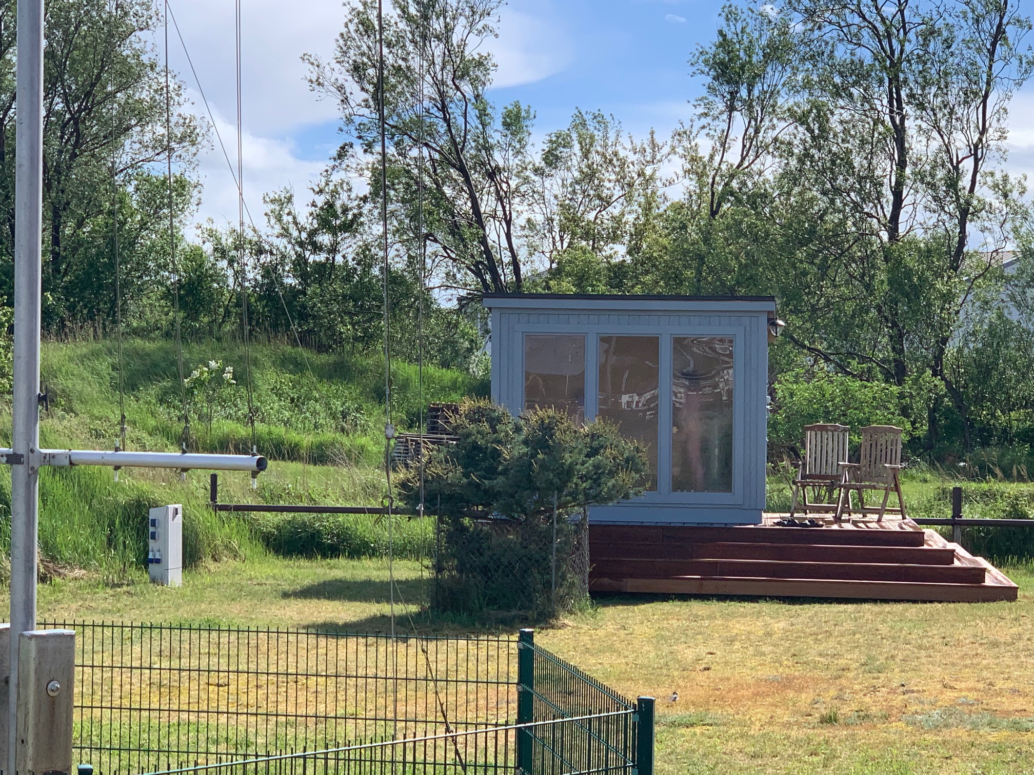 Sauna auf dem Hafengelände